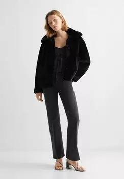 Зимняя куртка Mango, черная