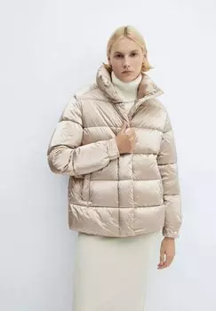 Зимняя куртка Mango, открытая бежевая