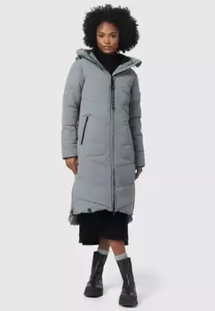 Зимняя куртка Marikoo "Benikoo", длинное стеганое зимнее пальто, синий