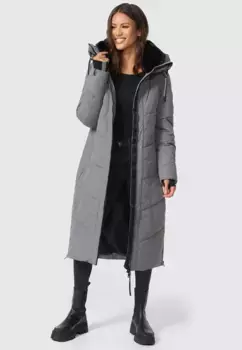 Зимняя куртка Marikoo "Nadaree XVI", стеганое пальто с большим капюшоном, серый
