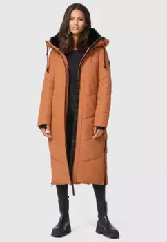 Зимняя куртка Marikoo "Nadaree XVI", стеганое пальто с большим капюшоном, цвет Rusty Cinnamon