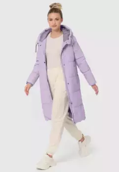 Зимняя куртка Marikoo "Soranaa", длинное зимнее пальто с капюшоном, цвет Light Lilac