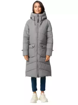 Зимняя куртка Marikoo "Tomomii XVI", теплое зимнее стеганое пальто с капюшоном, серый