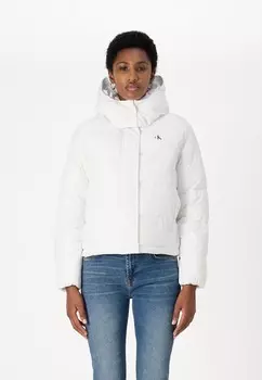 Зимняя куртка MATTE MONOLOGO PUFFER SHORT Calvin Klein, белый