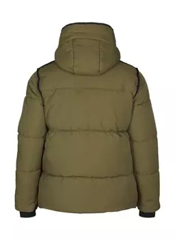 Зимняя куртка MIT KONTRASTDETAILS Zizzi, зеленый