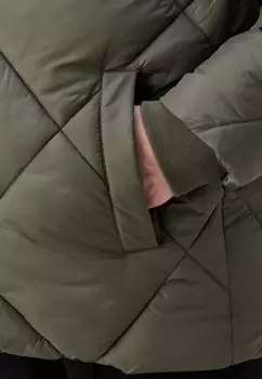 Зимняя куртка MLSILJA PUFFER JACKET MAMALICIOUS, темно-зеленый