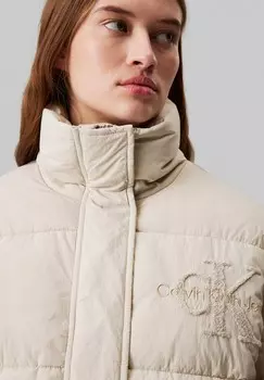 Зимняя куртка MONOLOGO PUFFER Calvin Klein Jeans, кремовый
