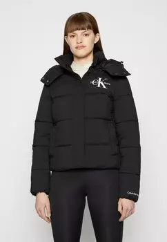 Зимняя куртка MONOLOGO SHORT PUFFER Calvin Klein Jeans, черный