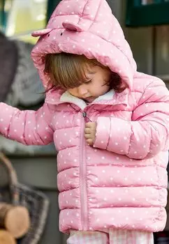 Зимняя куртка MOUSE PUFFER JoJo Maman Bb, цвет pink
