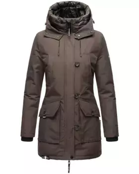 Зимняя куртка Navahoo "Freezestoorm", с капюшоном, водонепроницаемая зимняя куртка на теплой подкладке, антрацит