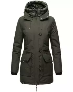 Зимняя куртка Navahoo "Freezestoorm", с капюшоном, водонепроницаемая зимняя куртка на теплой подкладке, зеленый