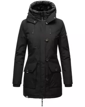 Зимняя куртка Navahoo "Freezestoorm", с капюшоном, водонепроницаемая зимняя куртка на теплой подкладке, черный