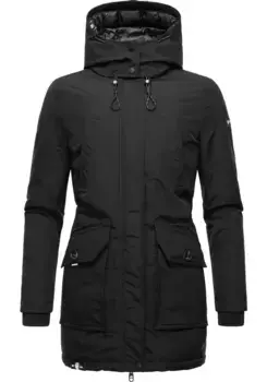 Зимняя куртка Navahoo "Метель", с капюшоном, на теплой подкладке, водонепроницаемое зимнее пальто, черный