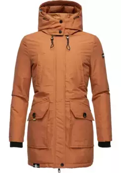 Зимняя куртка Navahoo "Метель", с капюшоном, на теплой подкладке, водонепроницаемое зимнее пальто, цвет Zimt