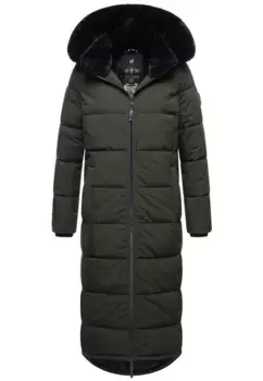 Зимняя куртка Наваху "Милая Фея" с высоким воротником Navahoo, оливковый