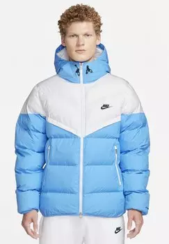 Зимняя куртка Nike, белая фото синяя черная
