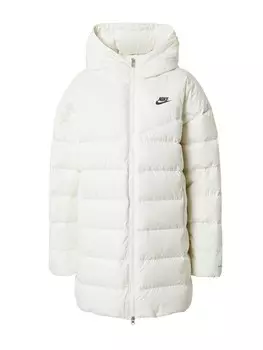 Зимняя куртка Nike, шерсть белая