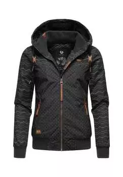 Зимняя куртка нугги зигзаг междунар. Ragwear, черный