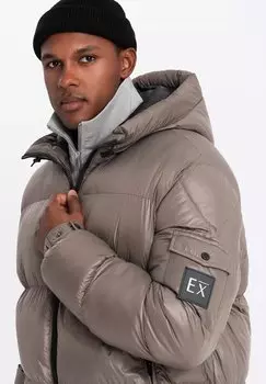 Зимняя куртка Ombre, темно-коричневый