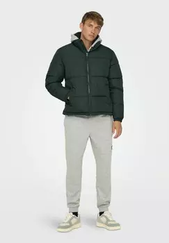Зимняя куртка Only & Sons, темно-зеленый
