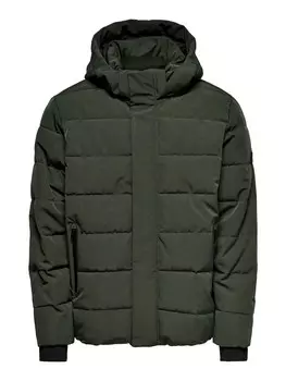 Зимняя куртка Only & Sons Winter Jacket ONSCayson, темно-зеленый