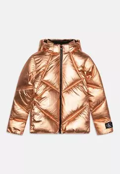 Зимняя куртка PUFFER Calvin Klein Jeans, цвет bronze metallic