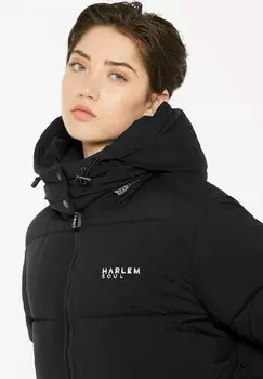 Зимняя куртка PUFFER MIT KAPUZE Harlem Soul, черный