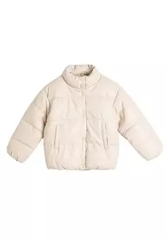 Зимняя куртка Puffer Zipper Pocket And Button Detail Koton, бежевый