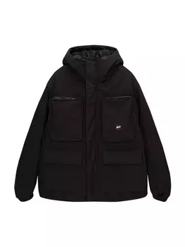 Зимняя куртка Pull&Bear, черный