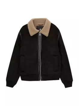Зимняя куртка Pull&Bear, черный