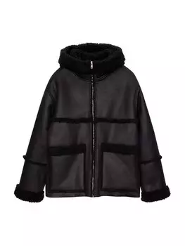 Зимняя куртка Pull&Bear, черный