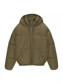 Зимняя куртка Pull&Bear, оливковый