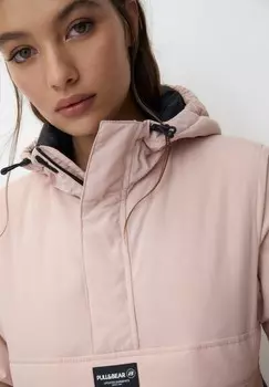 Зимняя куртка PULL&BEAR, розовый