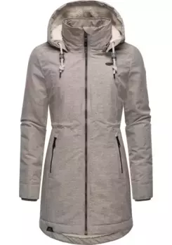 Зимняя куртка Ragwear "Dakkota" с капюшоном, непромокаемая зимняя парка на флисовой подкладке Тедди, цвет Bone