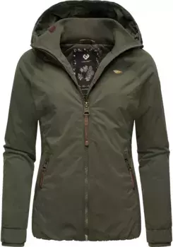 Зимняя куртка Ragwear "Dizzie Winter", с капюшоном, непромокаемая уличная куртка с капюшоном на зиму, зеленый