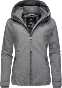 Зимняя куртка Ragwear "Dizzie Winter", с капюшоном, непромокаемая уличная куртка с капюшоном на зиму, серый