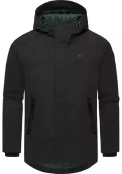 Зимняя куртка Ragwear "Hatar", с капюшоном, стильная мужская уличная куртка с большим капюшоном, черный