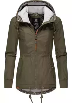 Зимняя куртка Ragwear "ЮМ-Данка", с капюшоном, стильная зимняя уличная куртка с капюшоном, зеленый