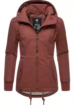 Зимняя куртка Ragwear "ЮМ-Данка", с капюшоном, стильная зимняя уличная куртка с капюшоном, коричневый