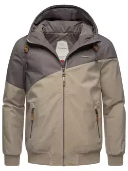 Зимняя куртка Ragwear "Крылья" с капюшоном, стильная мужская уличная куртка с большим капюшоном, коричневый