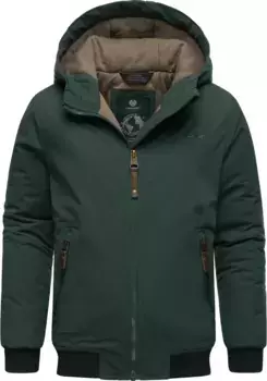 Зимняя куртка Ragwear "Мэддью" с капюшоном, спортивная зимняя уличная куртка с капюшоном, зеленый