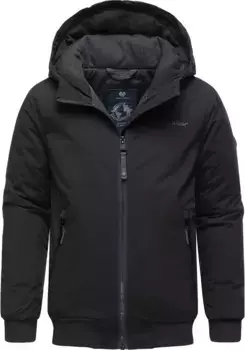 Зимняя куртка Ragwear "Мэддью" с капюшоном, спортивная зимняя уличная куртка с капюшоном, черный