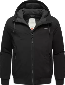 Зимняя куртка Ragwear "Мэдди", с капюшоном, стильная мужская уличная куртка с большим капюшоном, черный