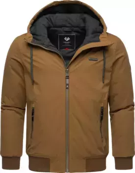 Зимняя куртка Ragwear "Мэдди", с капюшоном, стильная мужская уличная куртка с большим капюшоном, коричневый