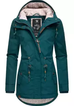 Зимняя куртка Ragwear "Monadis Black Label", с капюшоном, стильная зимняя парка для холодного времени года, зеленый