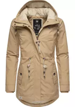 Зимняя куртка Ragwear "Monadis Black Label", с капюшоном, стильная зимняя парка для холодного времени года, коричневый