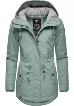 Зимняя куртка Ragwear "Monadis Black Label", с капюшоном, стильная зимняя парка для холодного времени года, зеленый