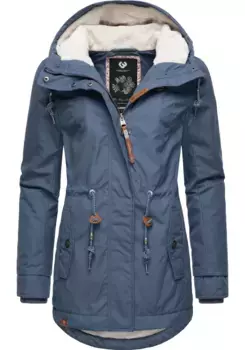 Зимняя куртка Ragwear "Monadis Black Label", с капюшоном, стильная зимняя парка для холодного времени года, голубой