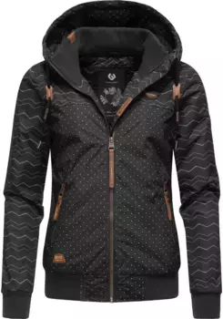 Зимняя куртка Ragwear "Nuggie Zig Zag Intl.", с капюшоном, стильная женская куртка для отдыха с рисунком, цвет Dark
