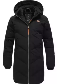 Зимняя куртка Ragwear "Rebbie", с капюшоном, непромокаемая зимняя уличная куртка со съемным капюшоном, черный